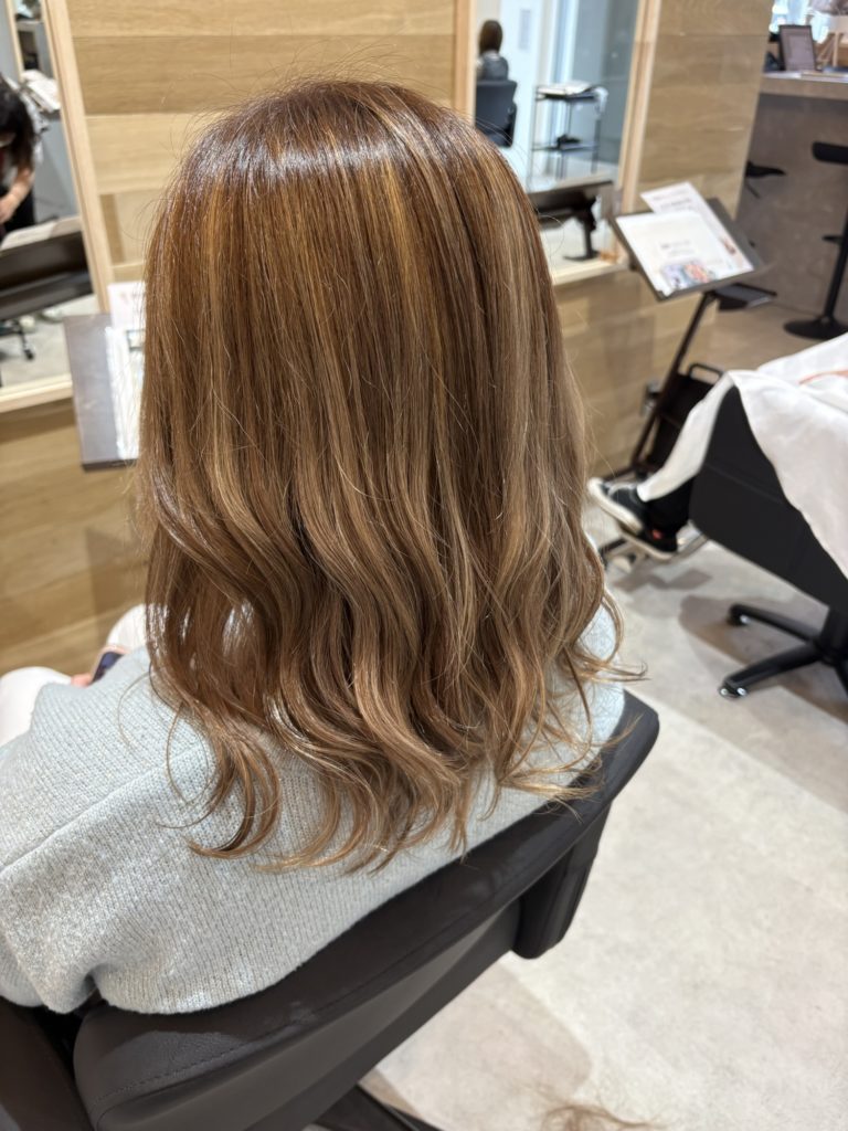 ハイライトを活かすワンカラー✨